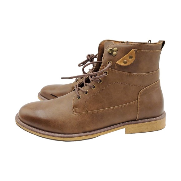 VOSTEY Men\'s Waterproof Casual Side Zip Chukka Boot BMY680B Brown 13 US main image 8